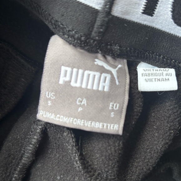 PUMA Black Sweatpants Joggers Size Small - Picture 5 of 6